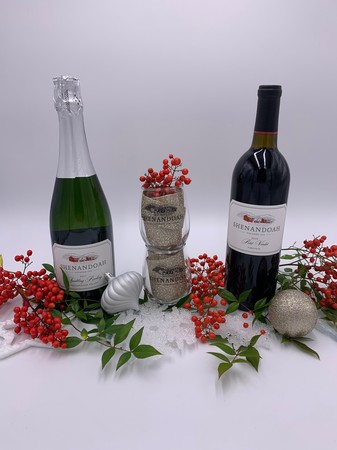 Holiday Bundle of 2 Wines + 2 Glasses